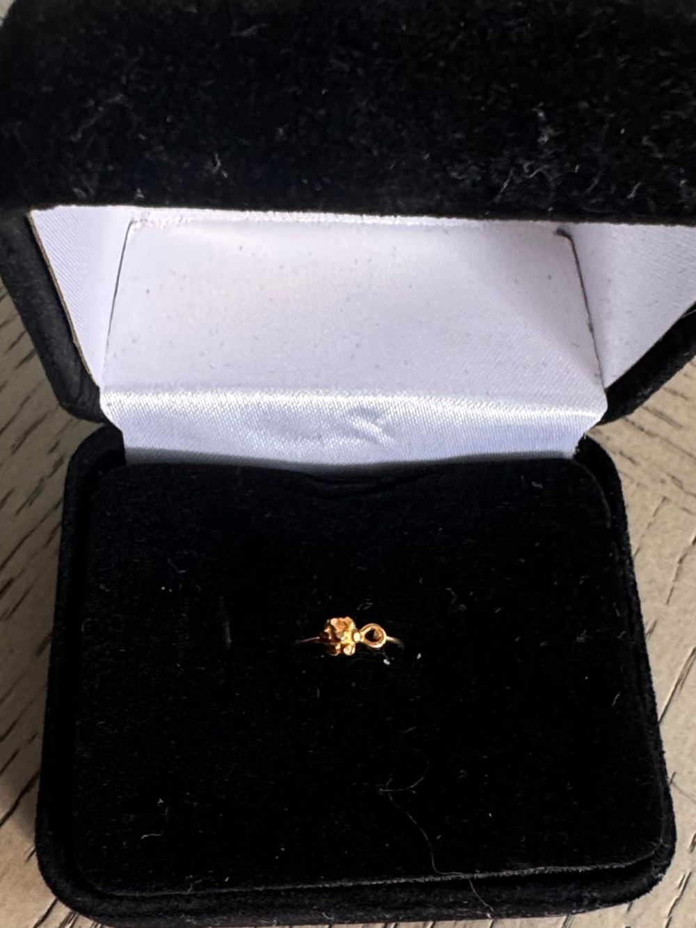 18k gold nose ring